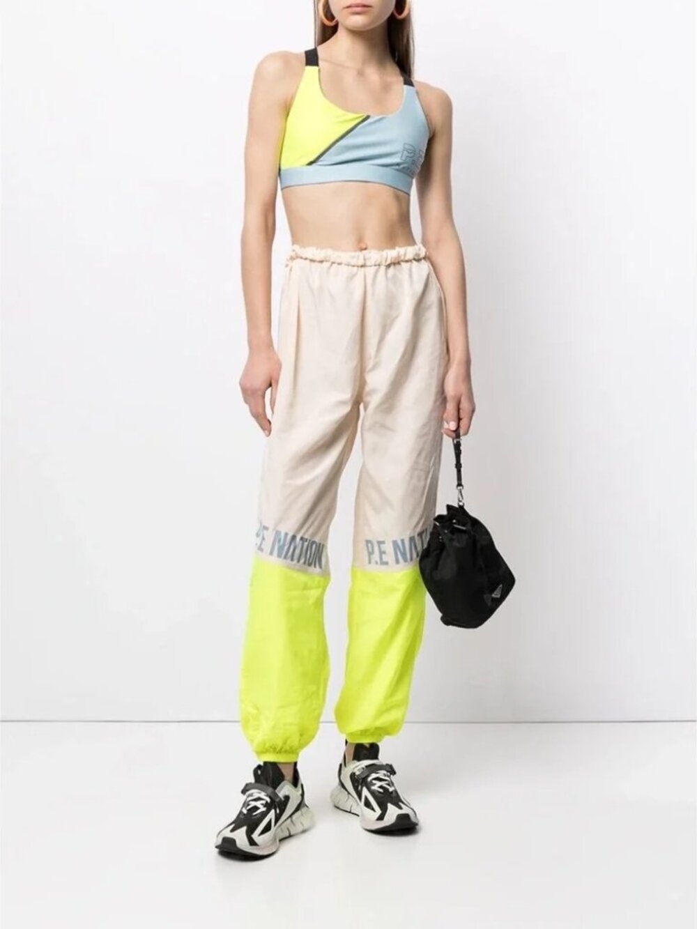 P.E Nation First Position Wide Leg Track Pants Pearled Ivory NWOT Size XS $149 - Picture 6 of 12